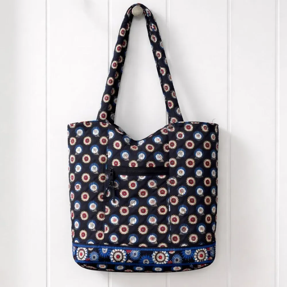 Vera Bradley Handbag Night Owl Pattern Tote Bag Pockets Classic Bag